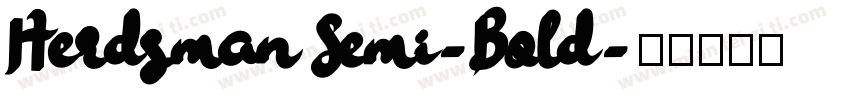 Herdsman Semi-Bold字体转换